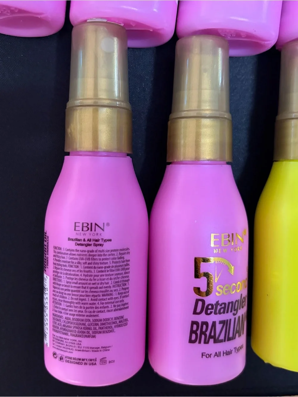 Lot of 9 Ebin New York 5 Second Detangler for Brazilian and Natural Hair